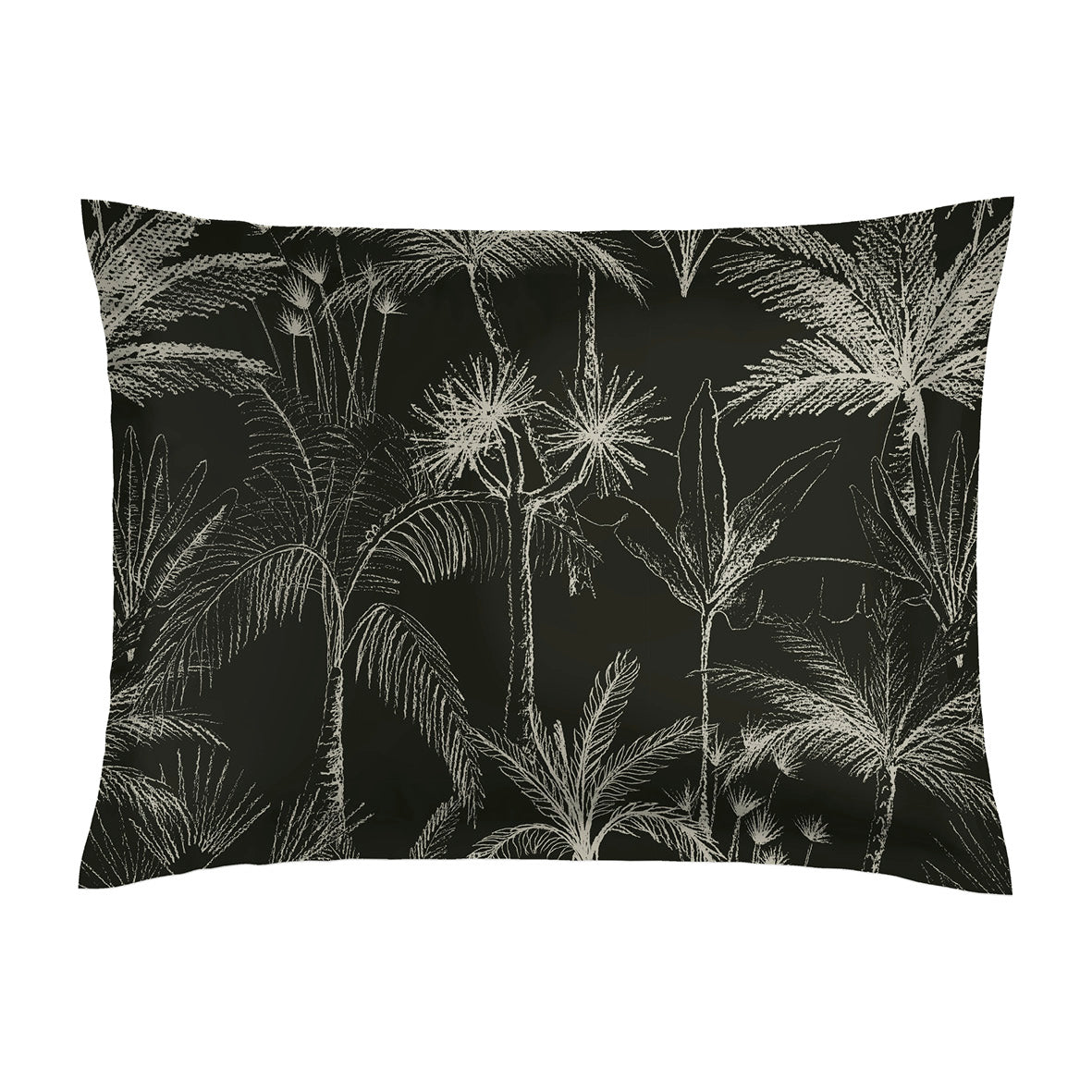 Pillowcase cotton satin - Fins traits Beige