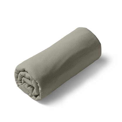 Fitted sheet cotton satin - Fins traits Beige