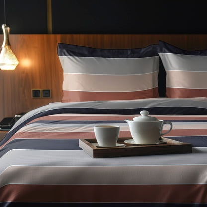 Pillowcase cotton satin - Terres douces Brown