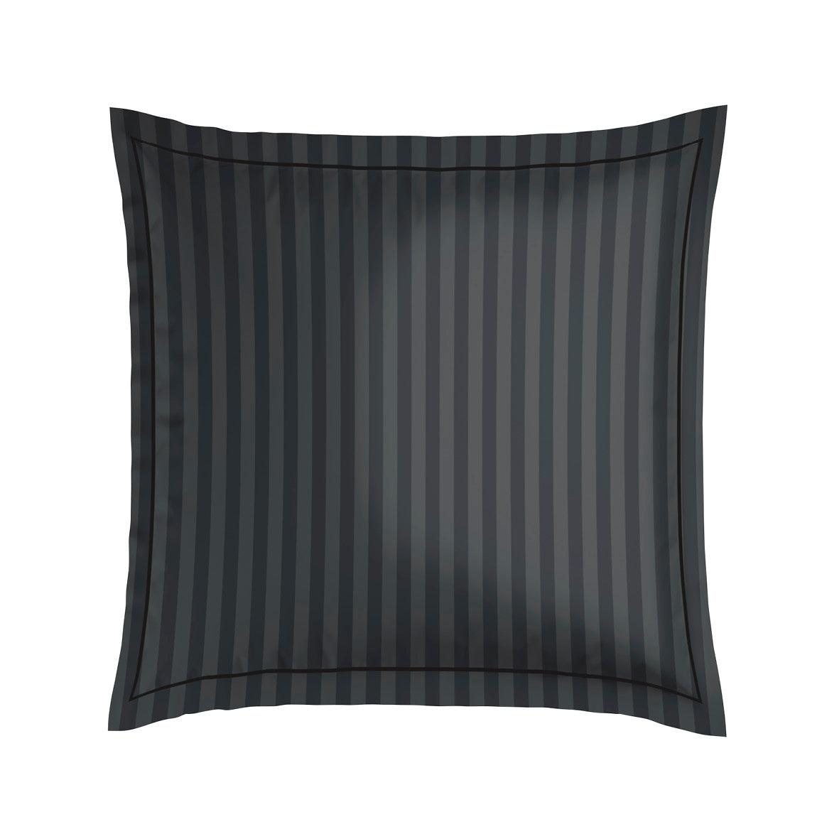 Pillowcase cotton satin - Noir fauve Black