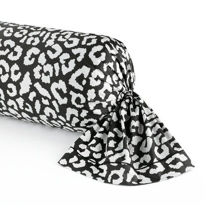 Pillowcase cotton satin - Noir fauve Black 43 x 210 cm