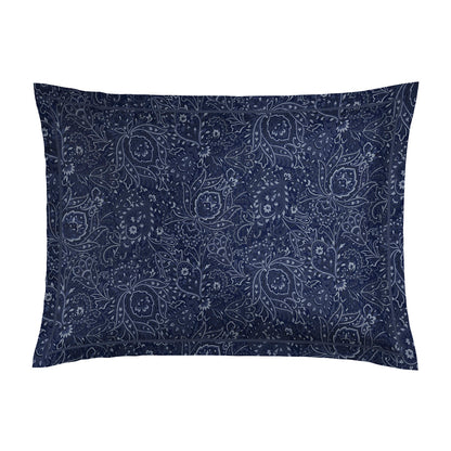 Pillowcase cotton satin - Mystère indigo Dark blue 2 x (50 x 70 cm)