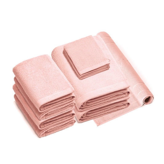 Complete bath linen set combed cotton LT - Lagon - 11 pieces