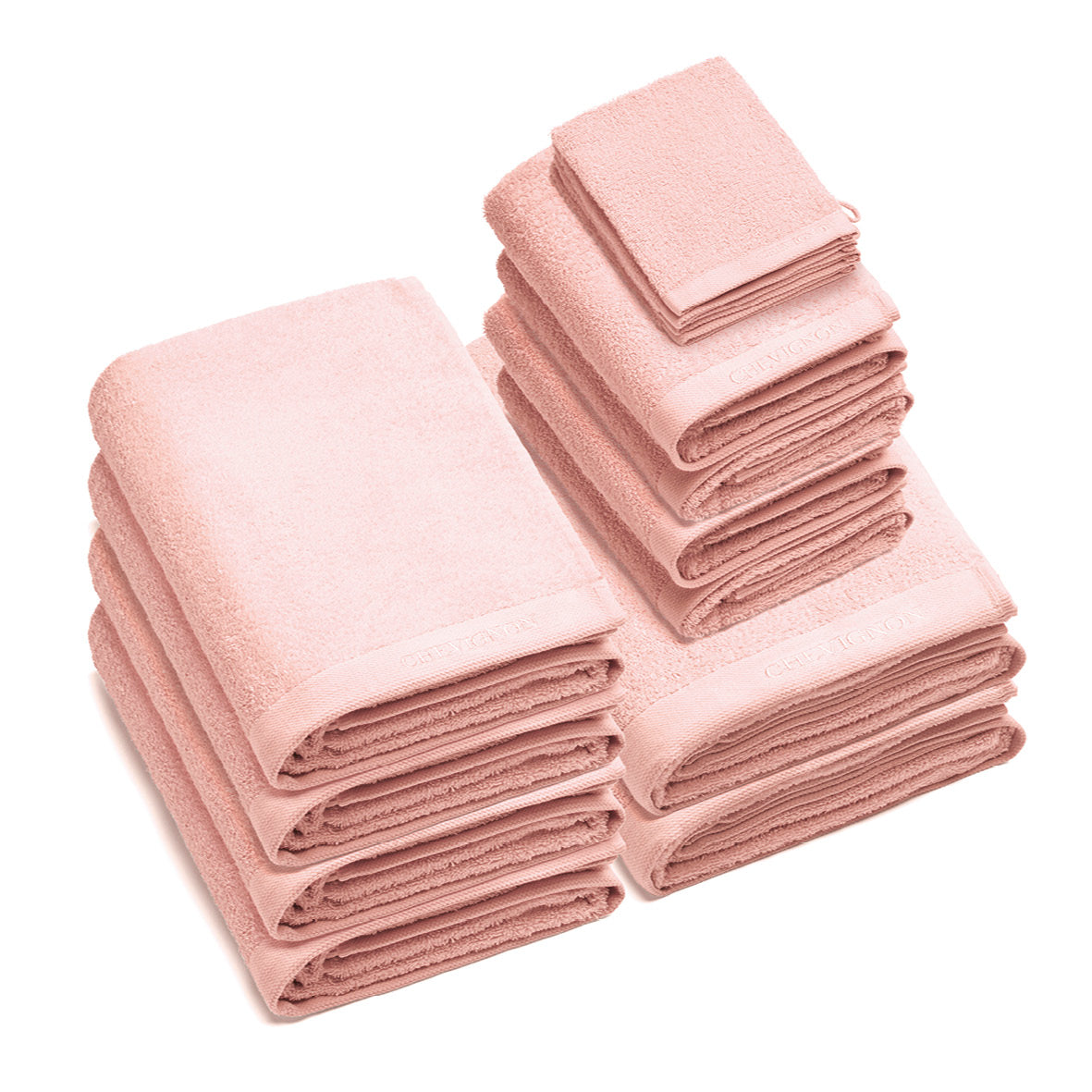 Complete bath linen set combed cotton LT - Lagon - 14 pieces