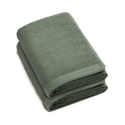 Bath towel combed cotton LT - Lagon - 2 x (70 x 140 cm) Sage green