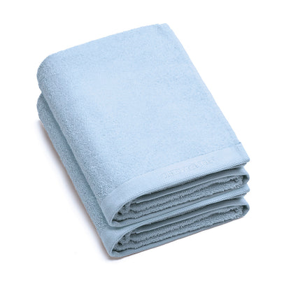 Bath towel combed cotton LT - Lagon - 2 x (70 x 140 cm) Sky blue