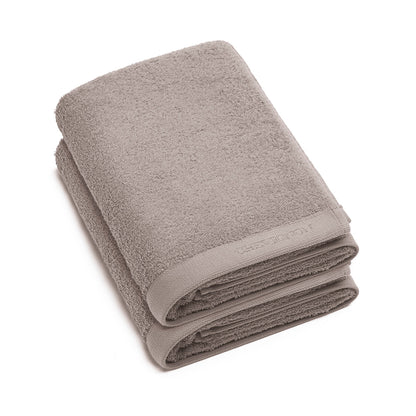 Bath towel combed cotton LT - Lagon - 2 x (70 x 140 cm) Brown