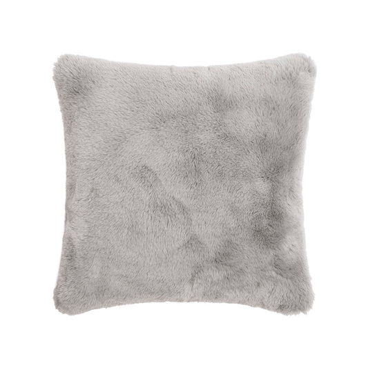 Cushion cover fake fur grey : 40 x 40 cm