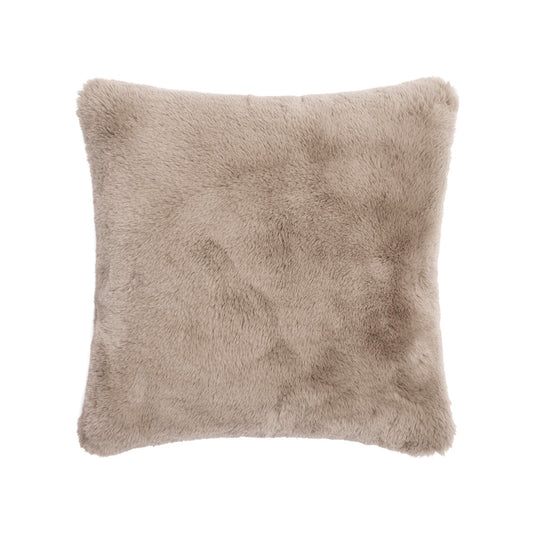 Cushion cover fake fur beige : 40 x 40 cm
