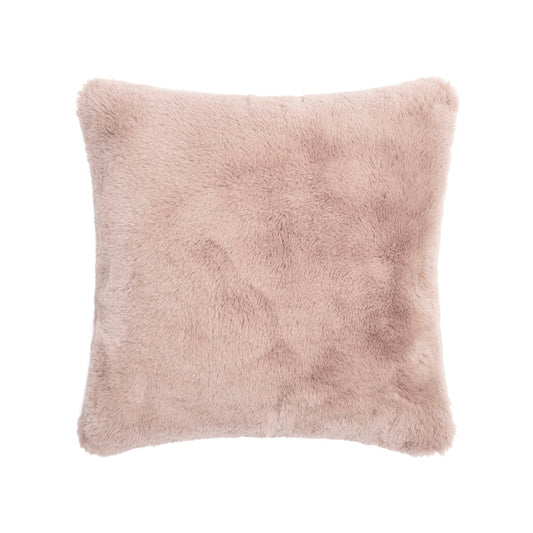 Cushion cover fake fur light pink : 40 x 40 cm