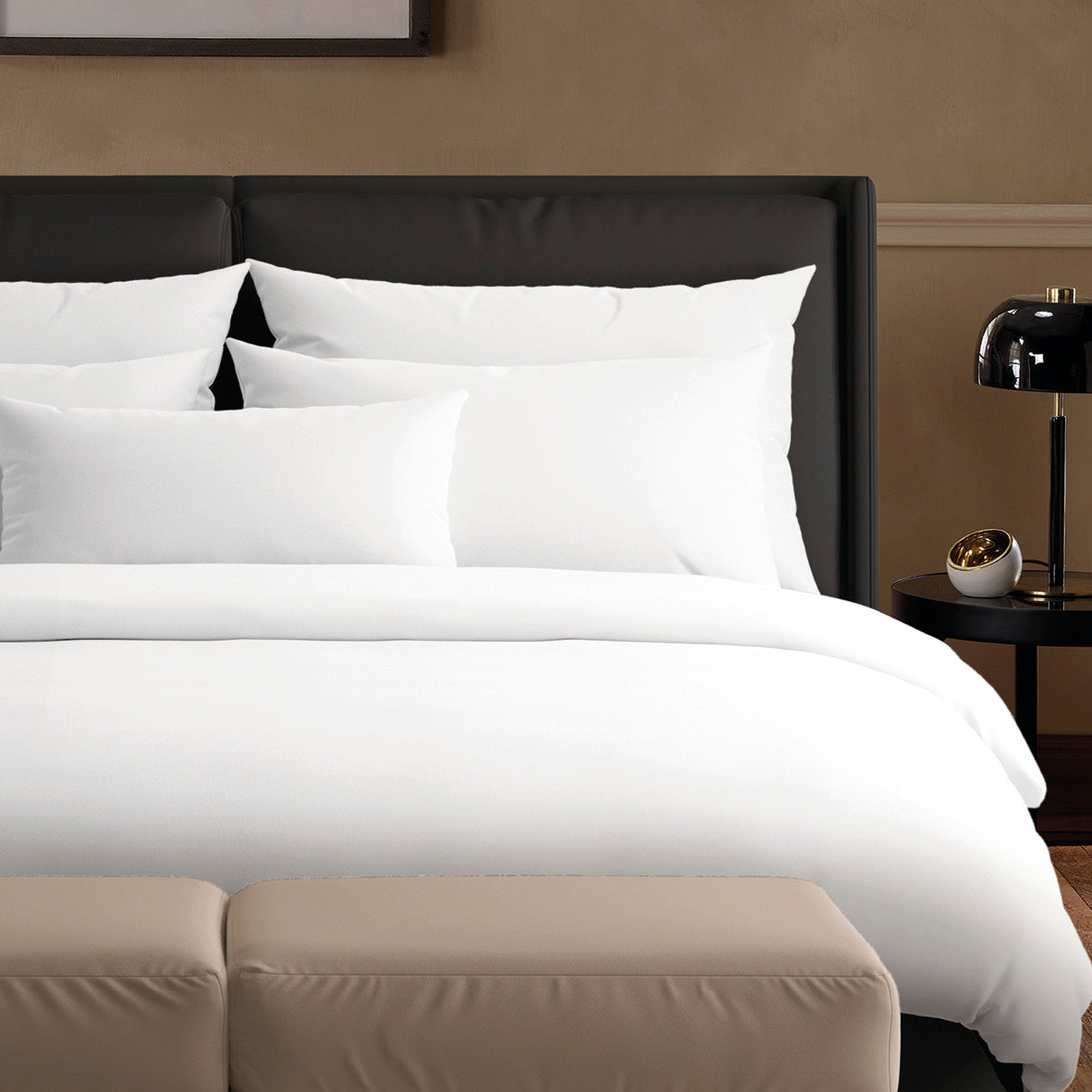 Pillowcase(s) cotton satin - Uni White