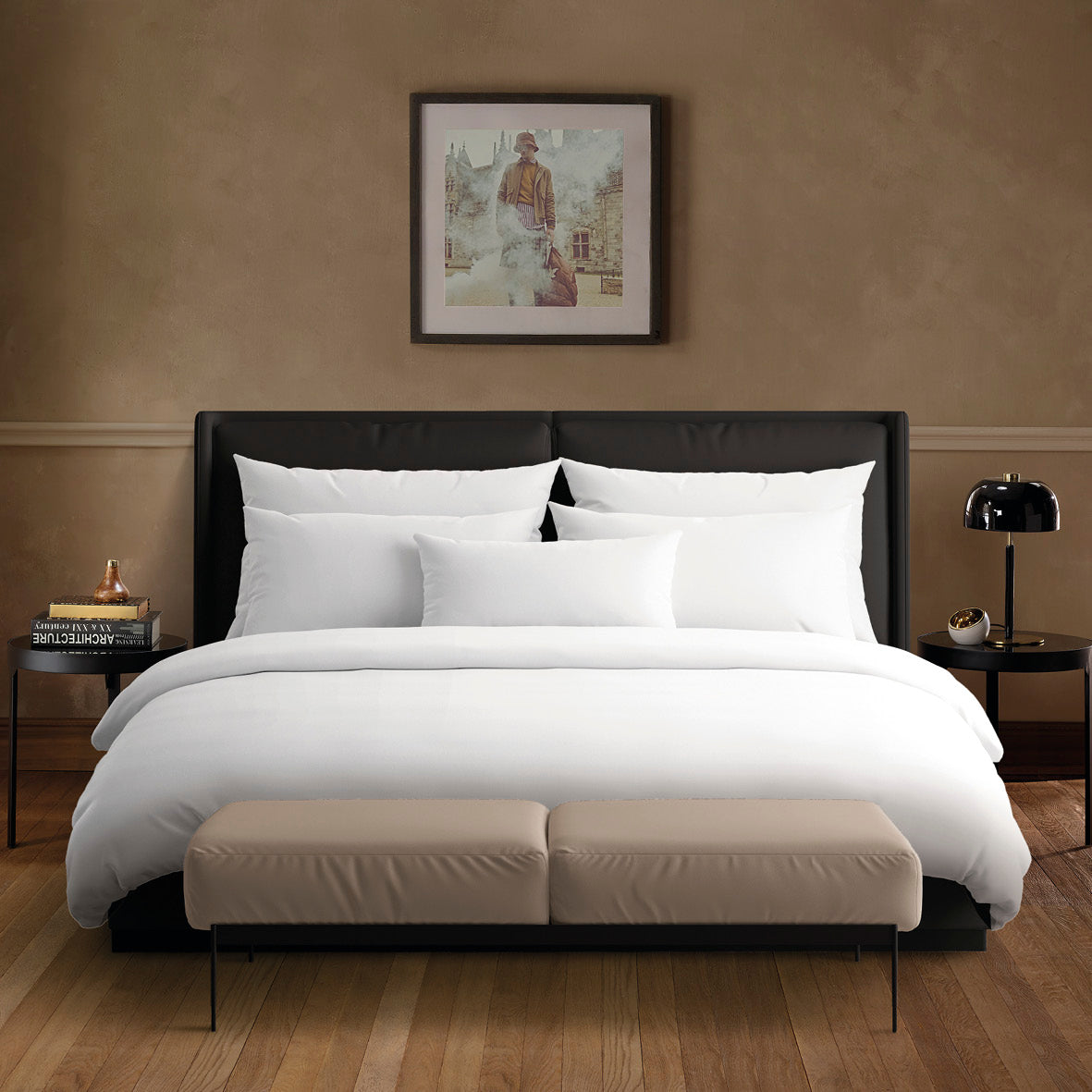 Pillowcase(s) cotton satin - Uni White