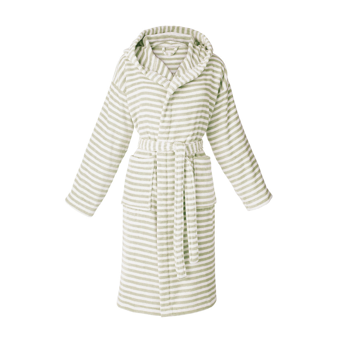 Hooded bathrobe - Cuba Green