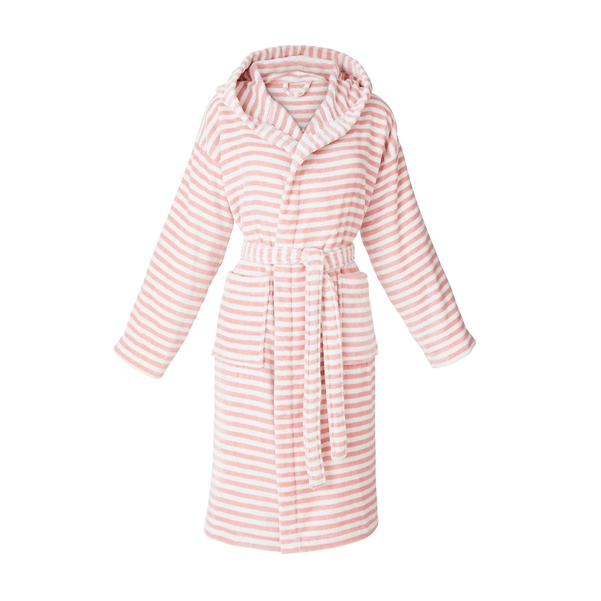 Hooded bathrobe - Cuba Pink