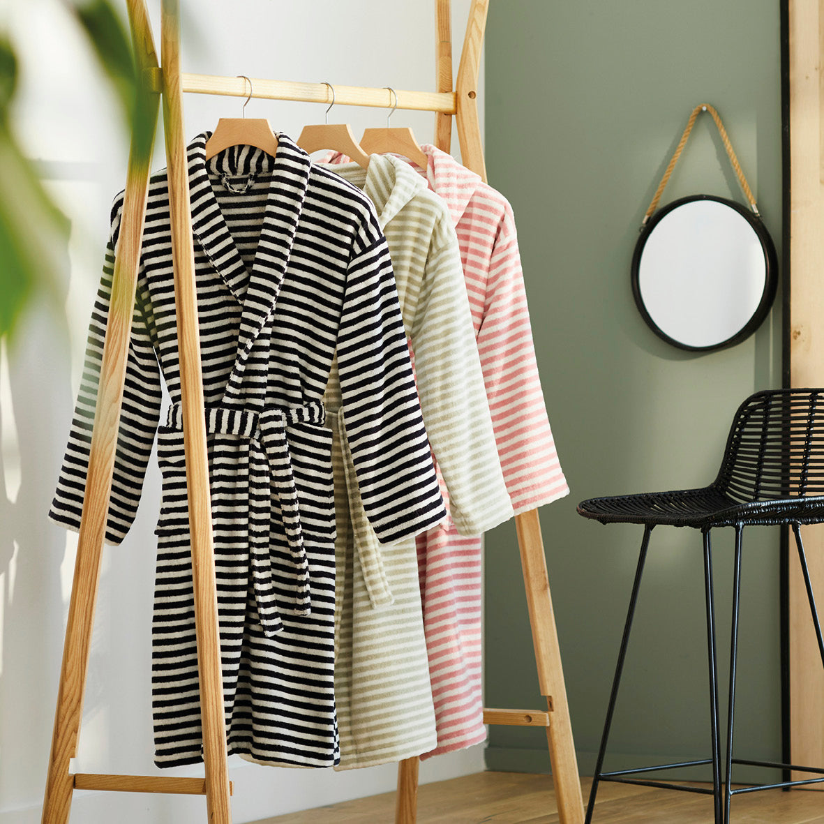 Bathrobe with shawl collar - Cuba dark blue