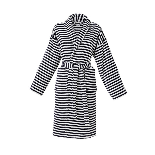 Bathrobe with shawl collar - Cuba dark blue