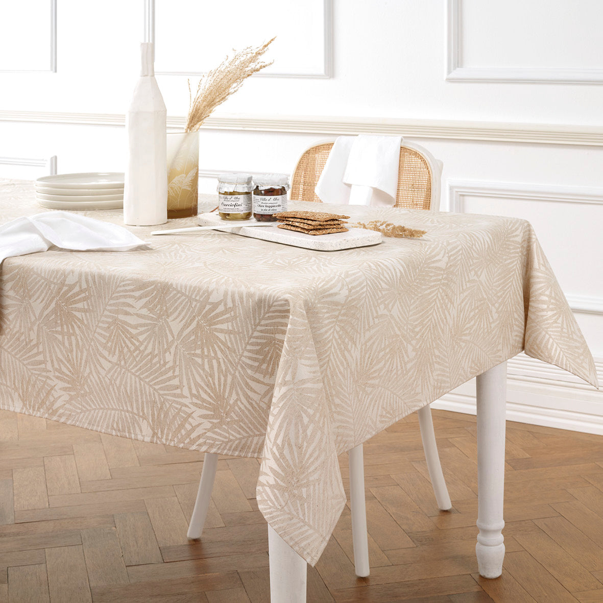 Tablecloth - Palmier Taupe