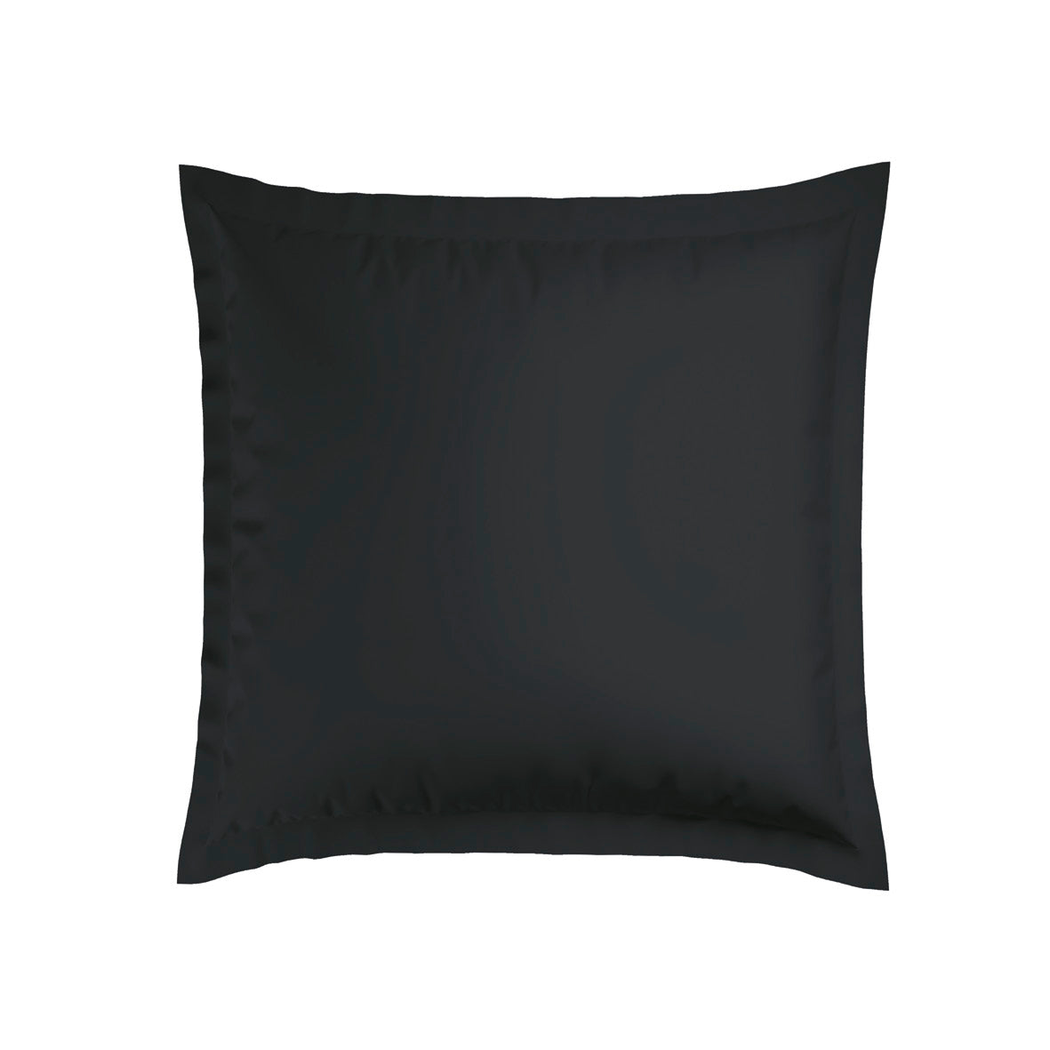 Pillowcase(s) cotton satin - Jacquard woven - dobby stripe black