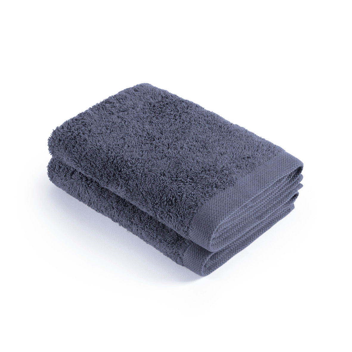 Set of 2 kitchen towels - 45 x 45 cm Blue grey