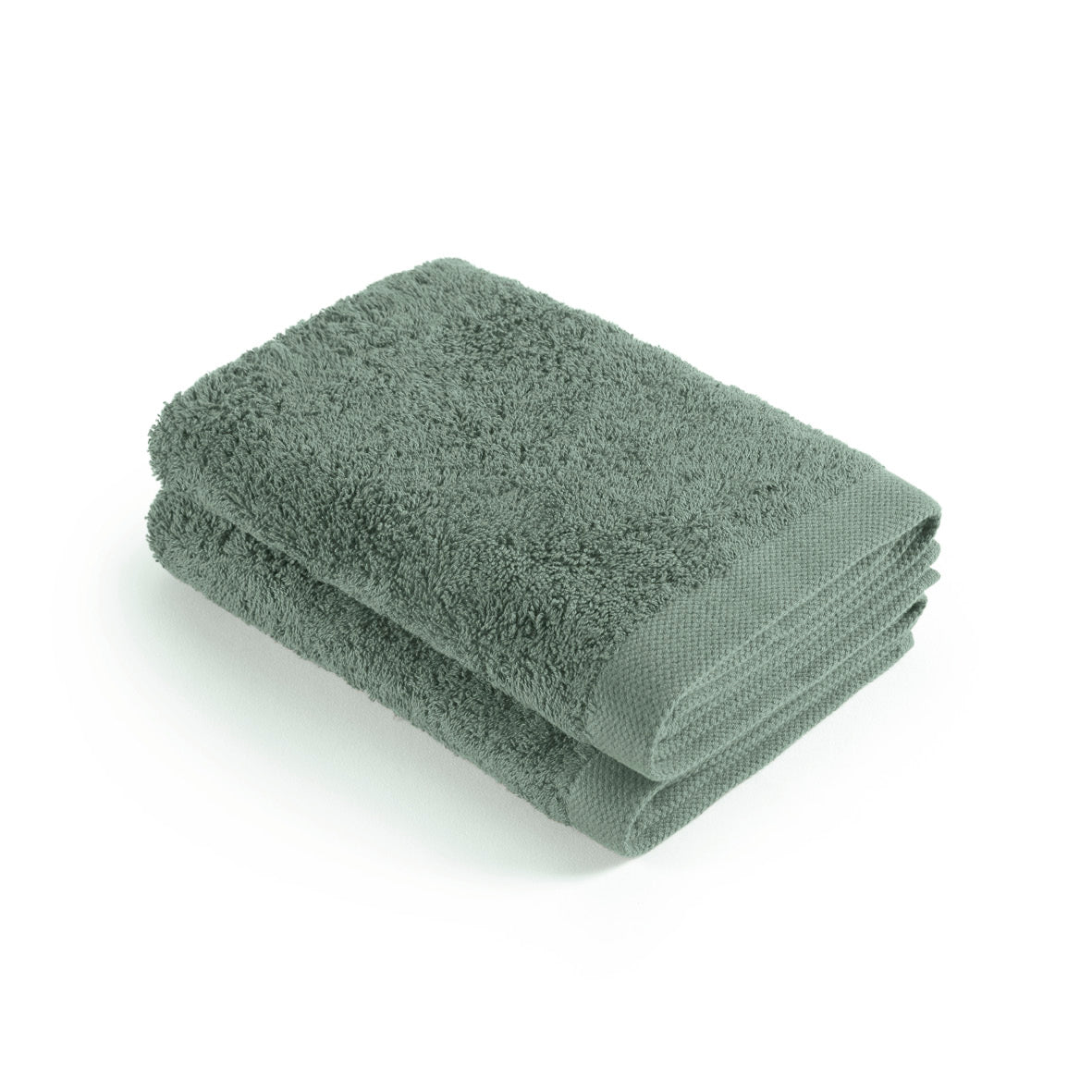 Set of 2 kitchen towels - 45 x 45 cm Bottle green