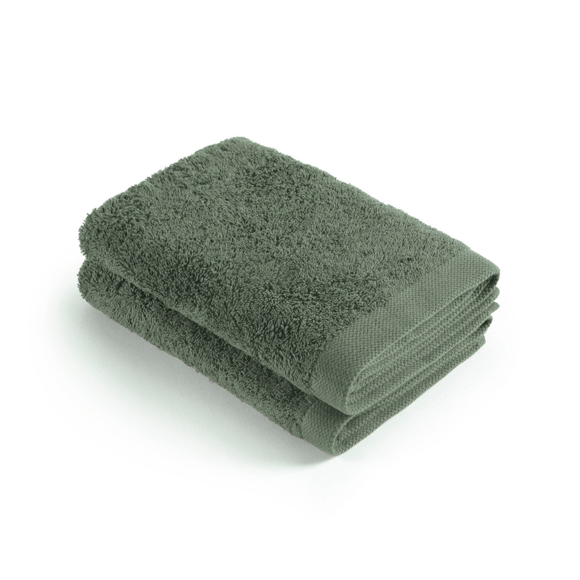 Set of 2 kitchen towels - 45 x 45 cm Sage green