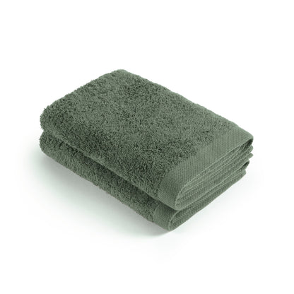 Set of 2 kitchen towels - 45 x 45 cm Sage green