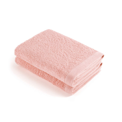 Set of 2 kitchen towels - 45 x 45 cm Salmon pink