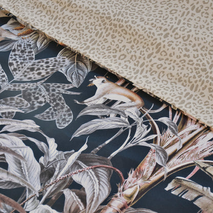 Bolster pillowcase - Leopard Taupe