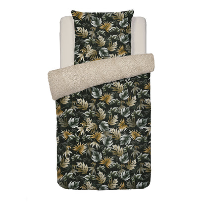 Duvet cover + pillowcase(s) cotton satin - Esprit Jungle Khaki