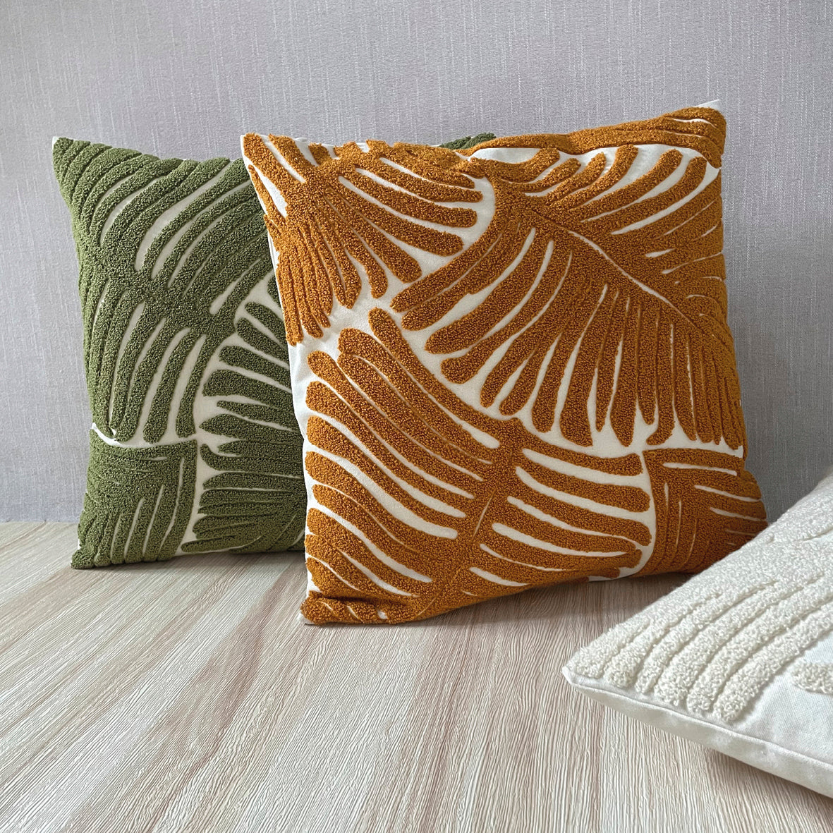 Cushion cover Palmito Brown - 45 x 45 cm
