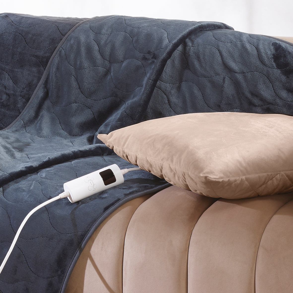 Heated plaid Grey - 180 x 130 cm