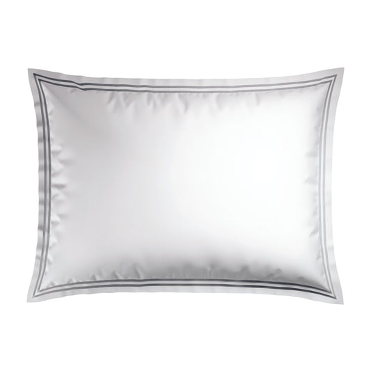 Pillowcase(s) cotton satin - Saint-Tropez White / Silver