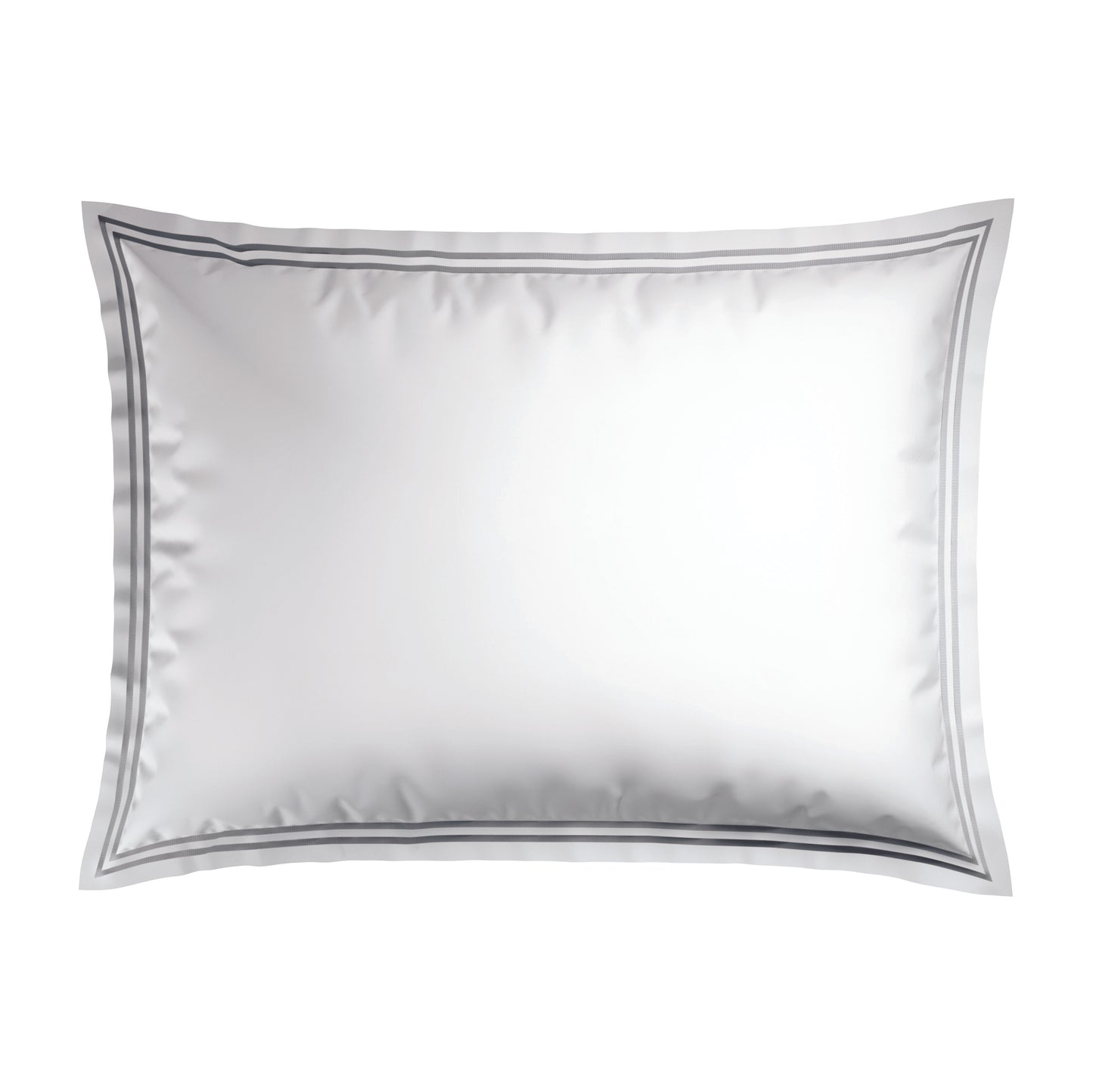 Pillowcase(s) cotton satin - Nice White / Silver