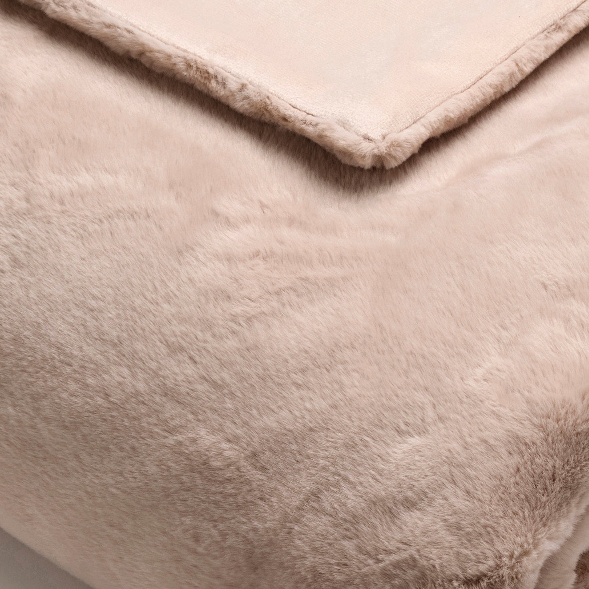 Plaid imitation fourrure - Beige - 130 x 180 cm