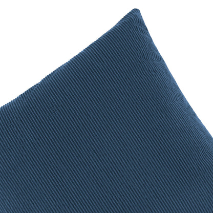 Housse de coussin velours côtelé - Bleu