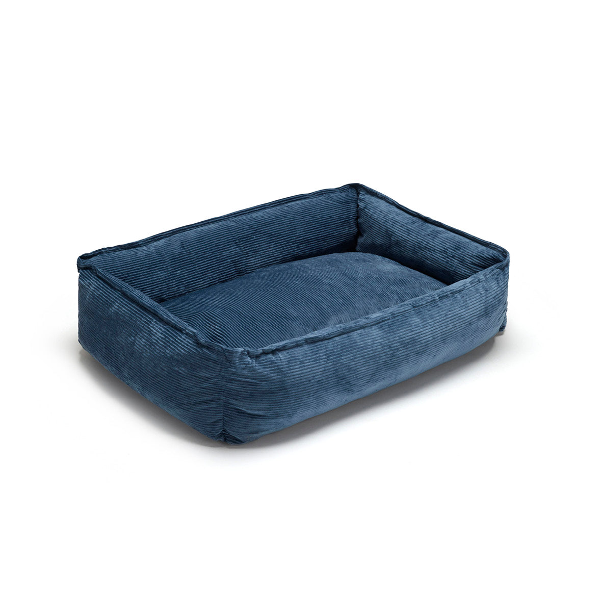 Panier pour chien velours côtelé - Bleu