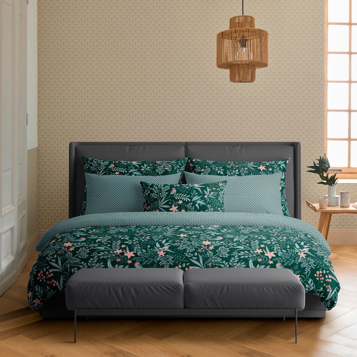 Pillowcase(s) cotton satin - Arc en Fleurs