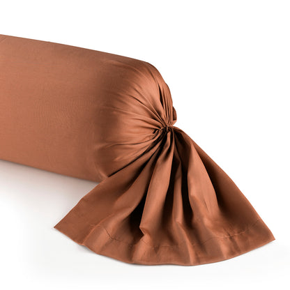 Pillowcase(s) cotton satin - Camille Brown 43 x 210 cm