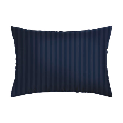 Taie(s) d'oreiller satin de coton - Jardin rêveur Bleu foncé