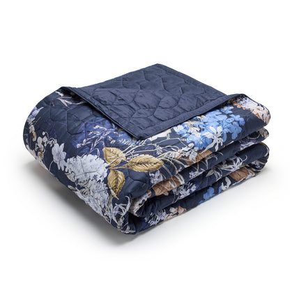 Bedspread XL Floraison d'hortensias Blue - 220 x 250 cm