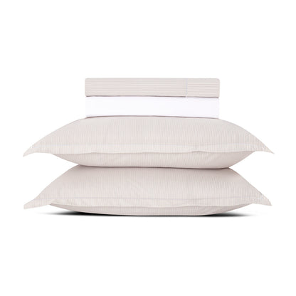Ensemble de draps coton percale - Nantes Taupe