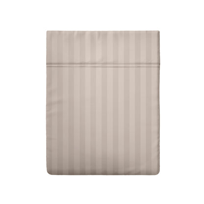 Drap plat satin de coton dobby stripe - Dobby stripe woven Taupe