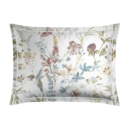 Pillowcase(s) cotton satin - Colibri chantant D White