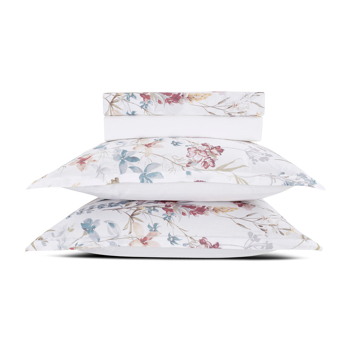 Sheet set cotton satin - Colibri chantant White