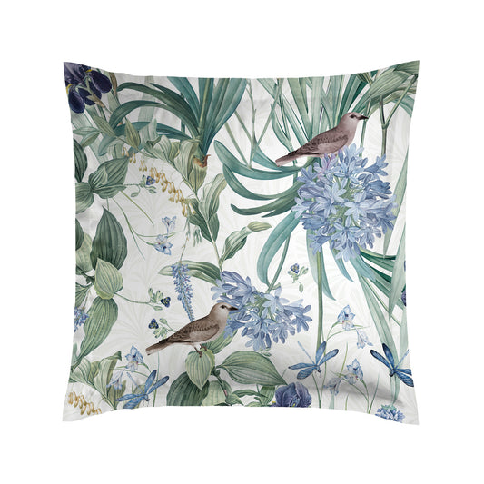 Pillowcase(s) cotton satin - Jardin d'Eden White
