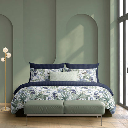 Pillowcase(s) cotton satin - Jardin d'Eden White