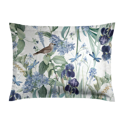 Pillowcase(s) cotton satin - Jardin d'Eden Dark blue