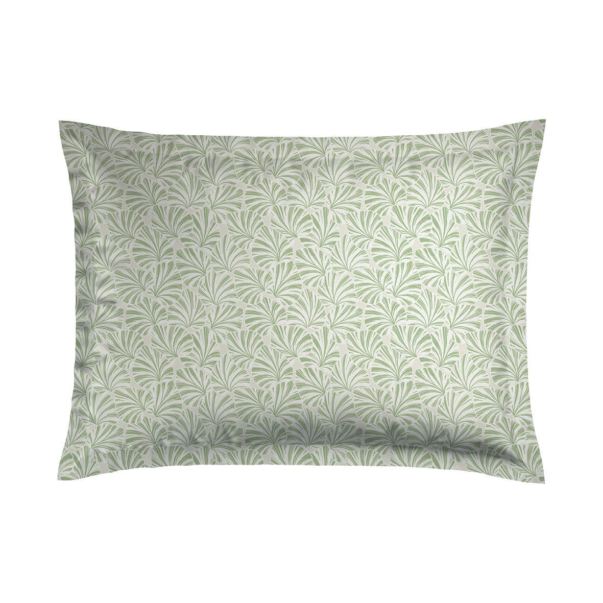 Pillowcase(s) cotton satin - Feuilles de coeur Green