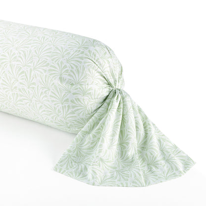 Pillowcase(s) cotton satin - Feuilles de coeur Green