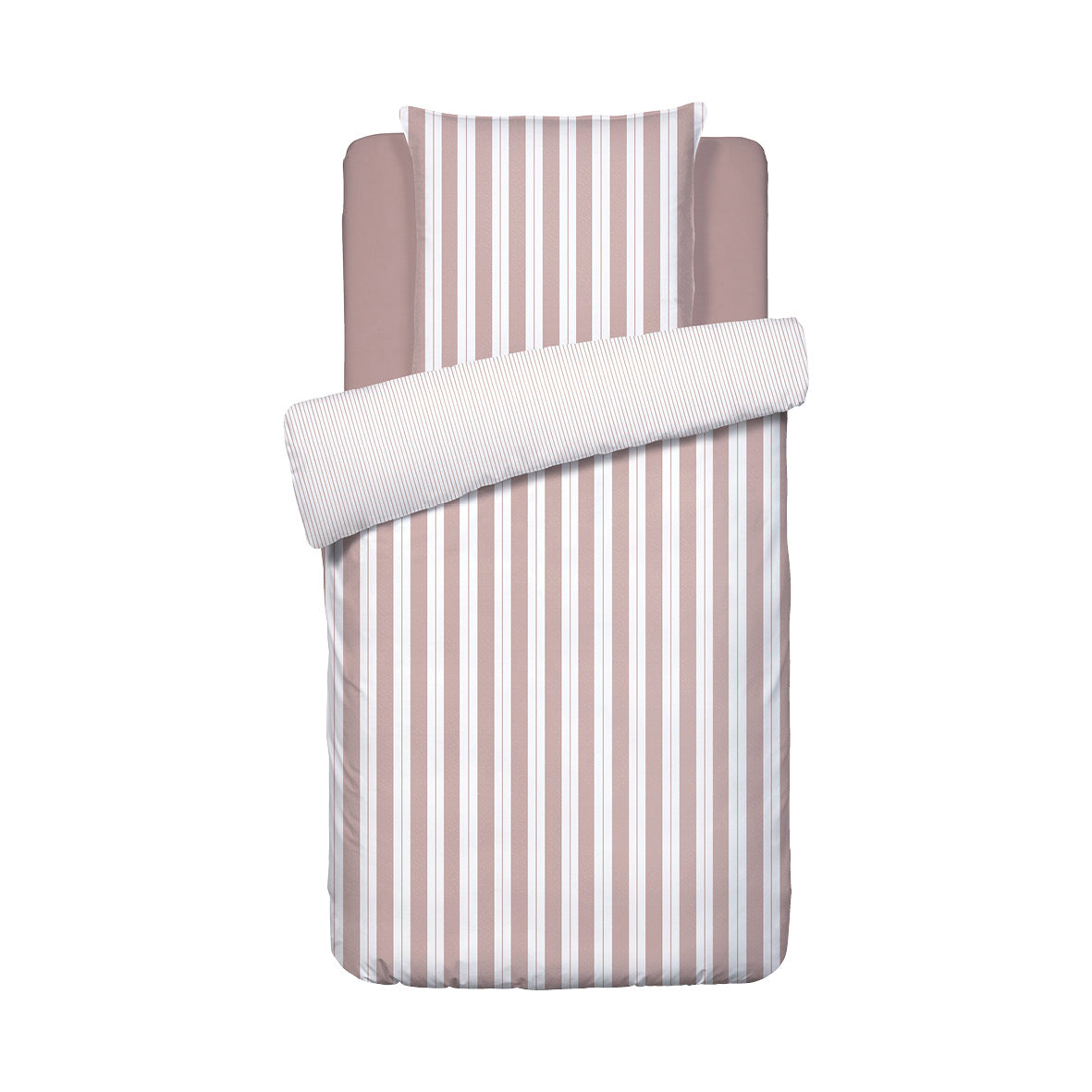 Duvet cover + pillowcase(s) cotton satin - Noémie Old pink